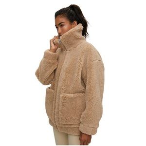 Aritzia Camel Tna Sonoma Teddy Jacket 